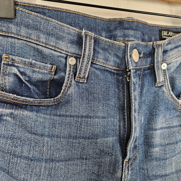 BlankNYC The Madison Crop Step Hem High Rise Jeans 26 Distressed - Picture 6 of 11